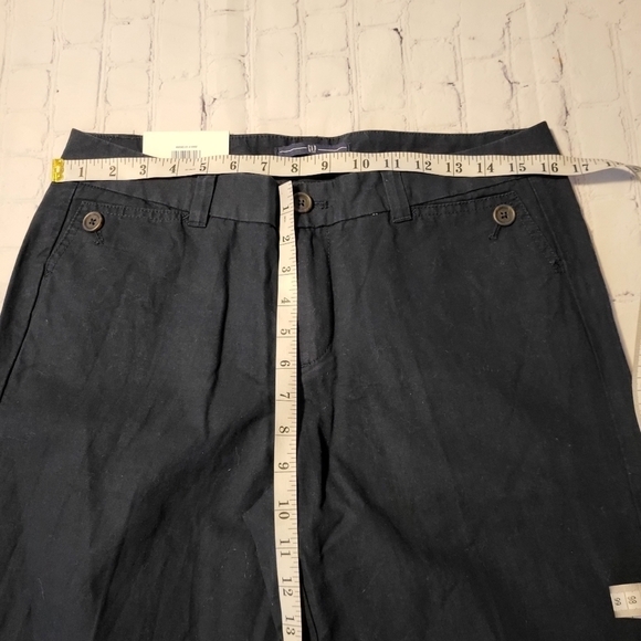 GAP Dark Blue Wide Leg Cotton Pant Size 8 - Picture 9 of 11